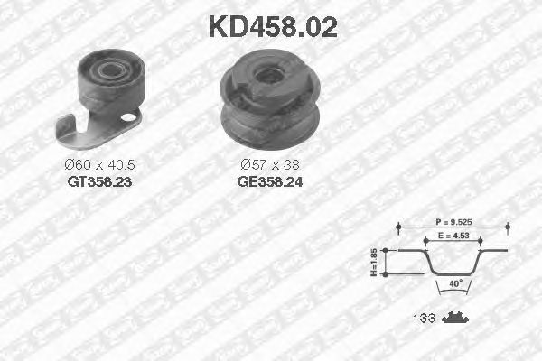 Timing Belt Kit KD458.02
