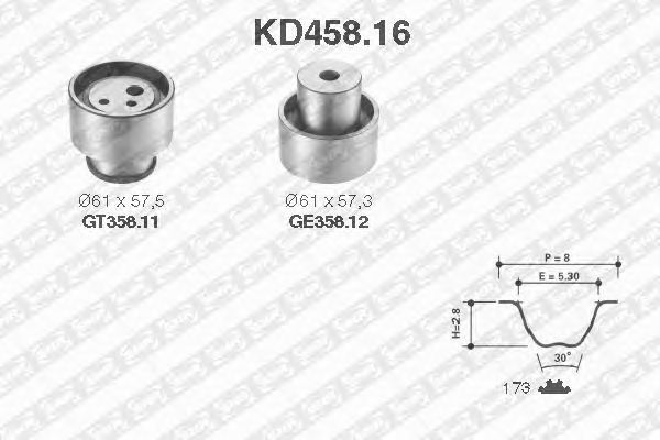 Timing Belt Kit KD458.16