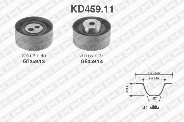 Timing Belt Kit KD459.11