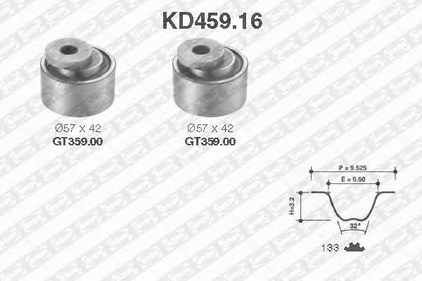 Timing Belt Kit KD459.16