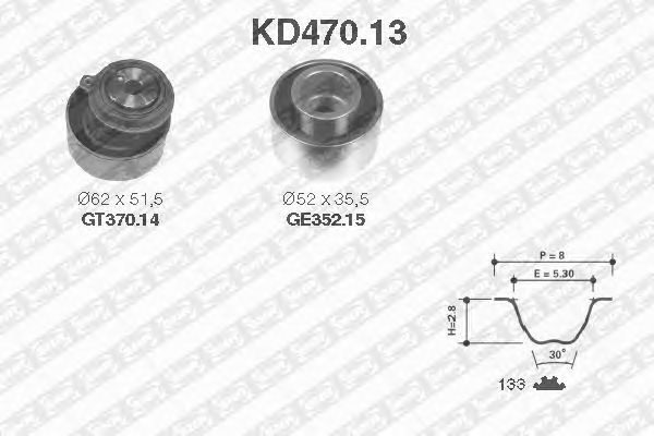 Timing Belt Kit KD470.13
