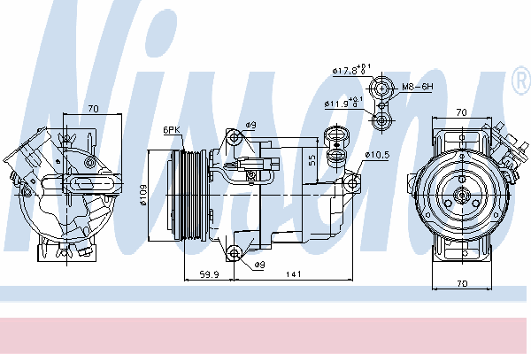 Compressor, airconditioning 89041