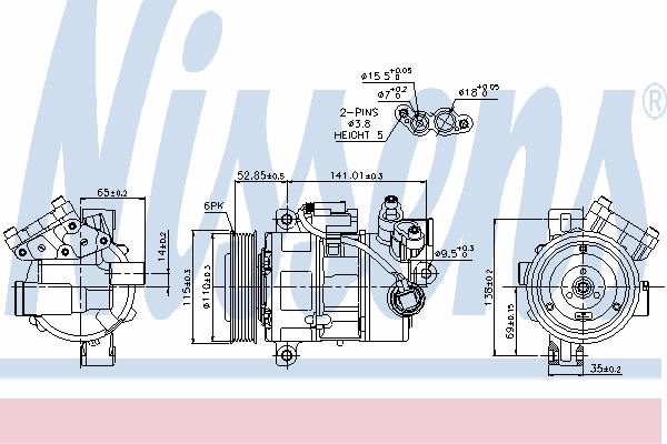 Compressor, airconditioning 89086