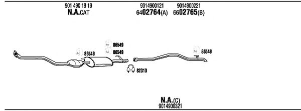 Exhaust System MB21010