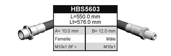 Ελαστικός σωλήνας φρένων BFH5603