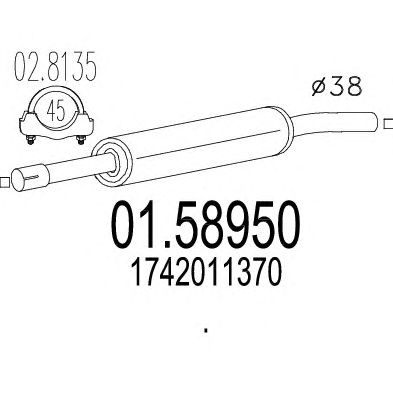 Middle Silencer 01.58950