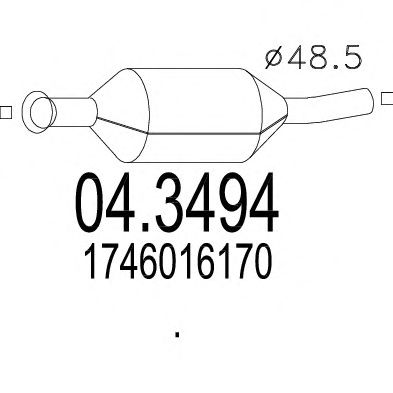 Catalytic Converter 04.3494