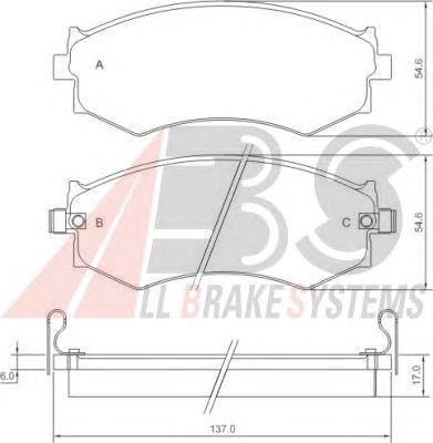 Brake Pad Set, disc brake 36685