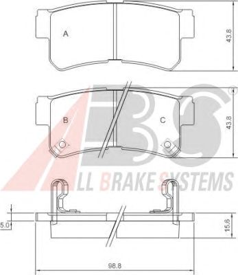 Brake Pad Set, disc brake 37252