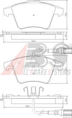 Brake Pad Set, disc brake 37415