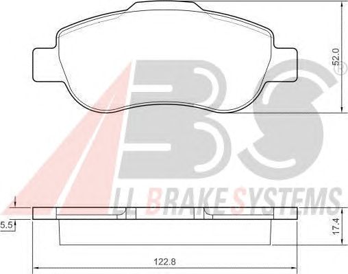 Brake Pad Set, disc brake 37439