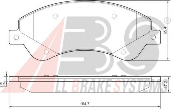 Brake Pad Set, disc brake 37559 OE