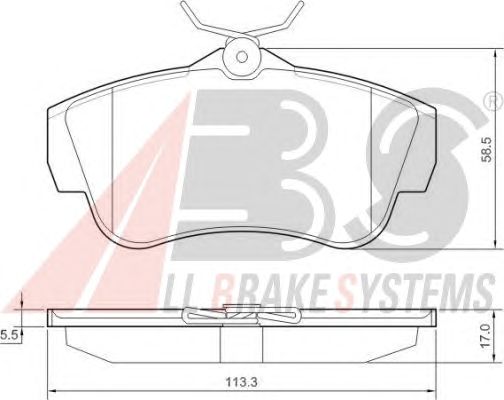 Brake Pad Set, disc brake 37590