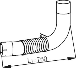 Exhaust Pipe 54107
