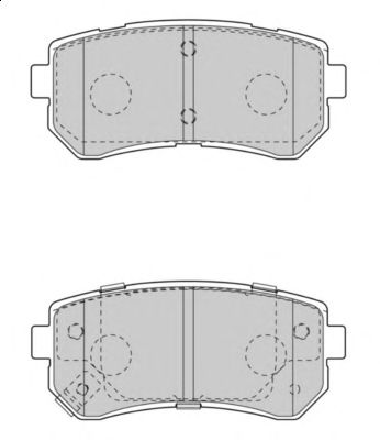 Комплект тормозных колодок, дисковый тормоз FD7547A