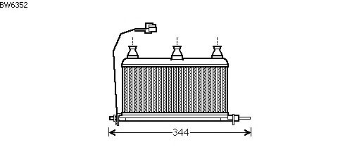 Heat Exchanger, interior heating BW6352