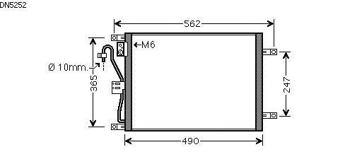 Condensator, airconditioning DN5252