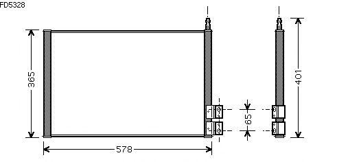 Condensator, airconditioning FD5328