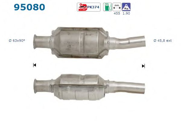 Catalytic Converter 95080