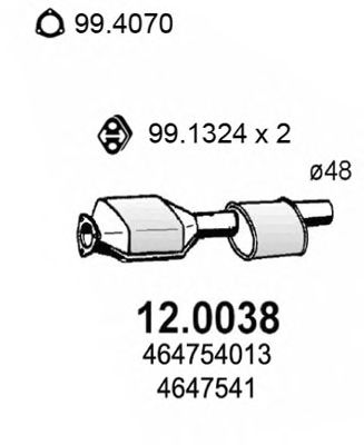 Catalytic Converter 12.0038