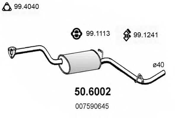 Middle Silencer 50.6002