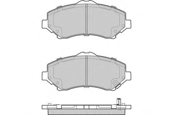 Комплект тормозных колодок, дисковый тормоз 12-1396
