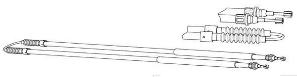 Cable, parking brake CT02198