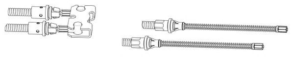 Cable, parking brake FO02185