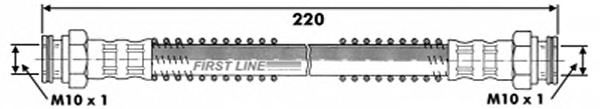 Tubo flexível de travão FBH6068