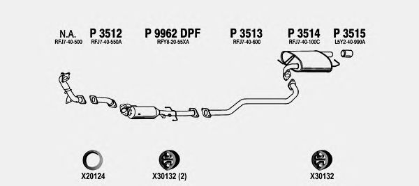 Exhaust System MA803