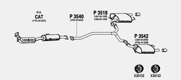 Exhaust System MA809