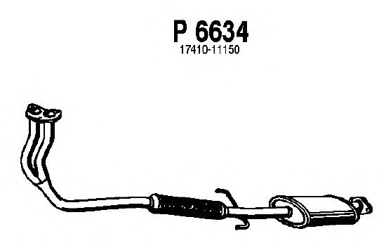 Front Silencer P6634