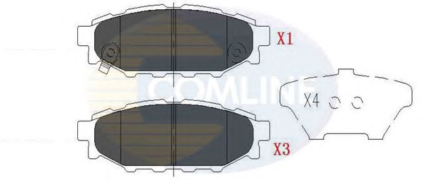 Brake Pad Set, disc brake CBP36052