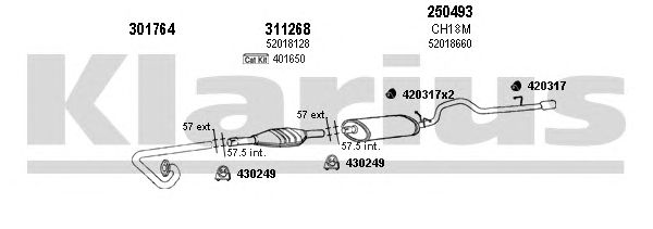 Exhaust System 220018E