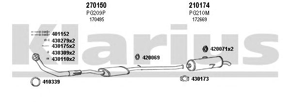 Exhaust System 630186E