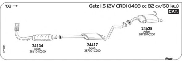Exhaust System HY035