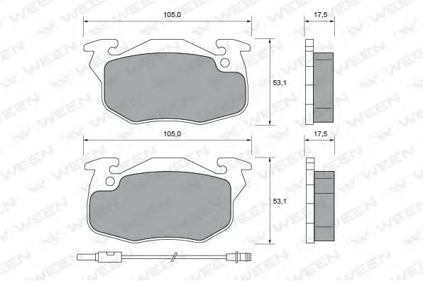 Brake Pad Set, disc brake 151-1620