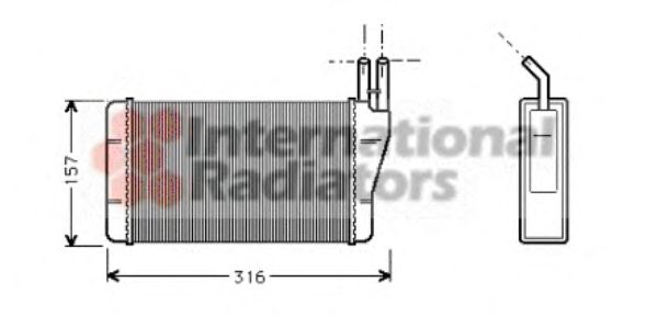 Heat Exchanger, interior heating 37006008