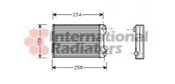 Heat Exchanger, interior heating 17006242