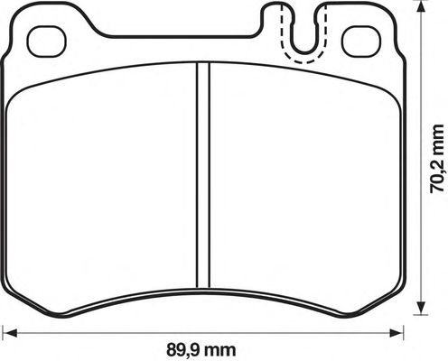 Brake Pad Set, disc brake 571479B