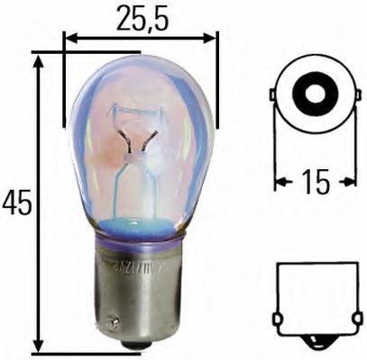 Bulb, indicator; Bulb, stop light; Bulb, rear fog light; Bulb, reverse light; Bulb; Bulb, indicator; Bulb, stop light; Bulb, rear fog light; Bulb, reverse light 8GA 002 073-271