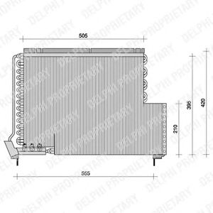 Condensator, airconditioning TSP0225079