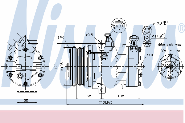 Compressor, airconditioning 89042