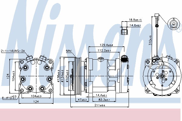 Kompressor, klimaanlegg 89175