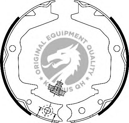 Комплект тормозных колодок, стояночная тормозная система BS1138