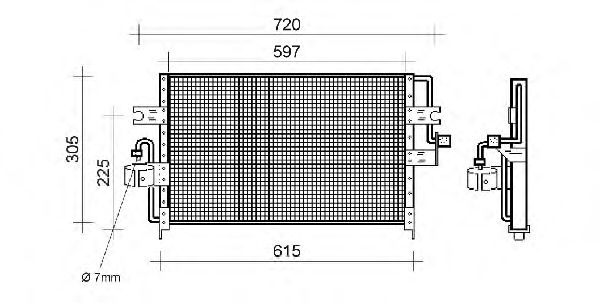 Condensator, airconditioning QCN177
