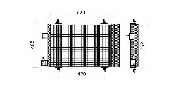 Condensator, airconditioning QCN322
