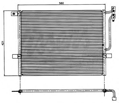 Condensator, airconditioning 040560