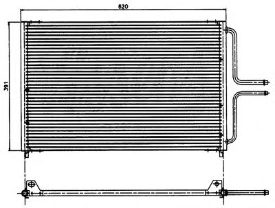 Condensator, airconditioning 242060