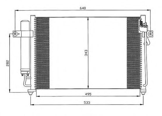 Condensator, airconditioning 130560B